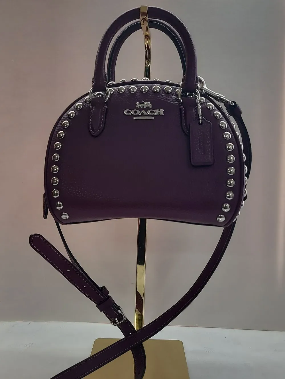 COACH  Sydney Satchel With Rivets